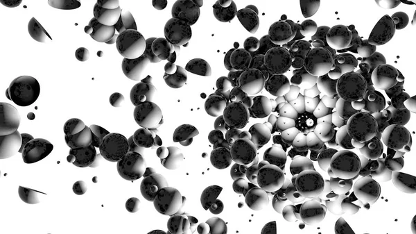 三维光球的抽象背景。3d rende — 图库照片