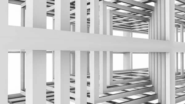 Abstract background of three-dimensional rectangular lines. 3d r — Stock Photo, Image
