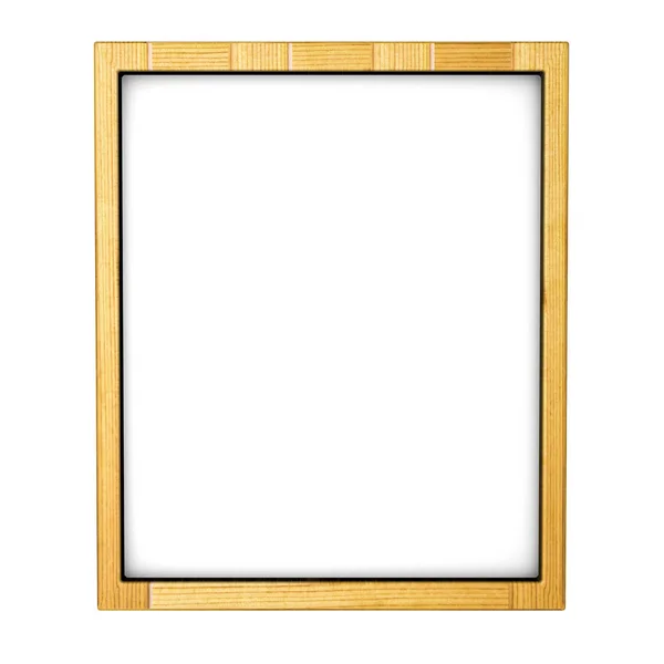 Wooden frame Three-dimensional illustration. 3d render — Stock Photo, Image