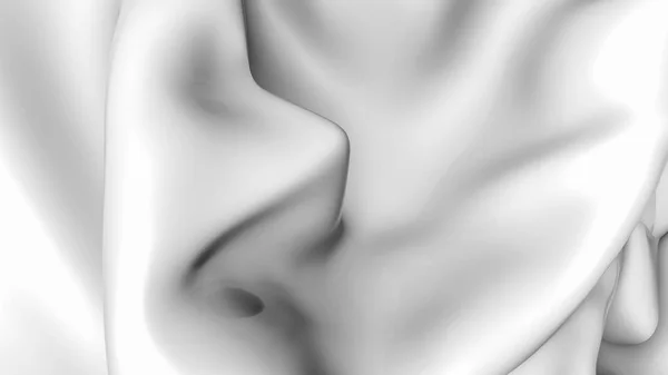 Superficie gris onda lisa. Ilustración tridimensional. 3d ren —  Fotos de Stock