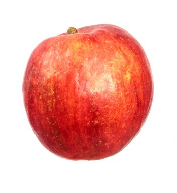 olgun lezzetli elma. beyaz arka planda