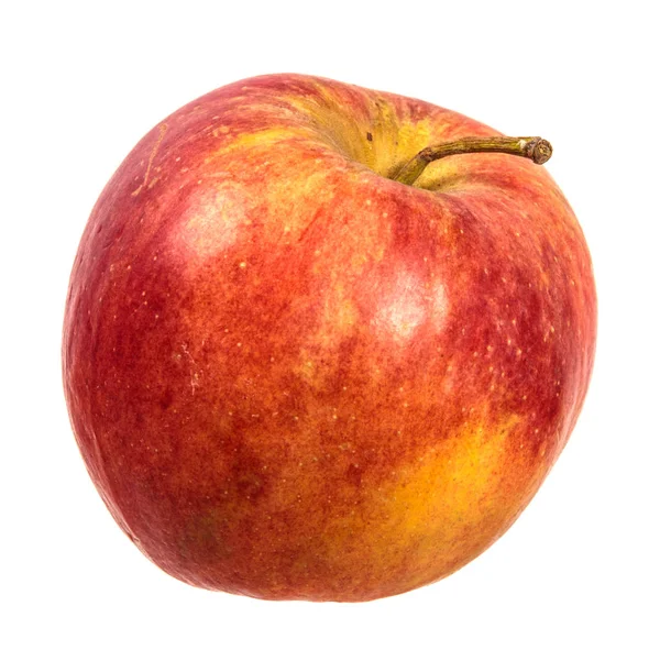 Dojrzałe smaczne jabłko. na białym tle — Zdjęcie stockowe