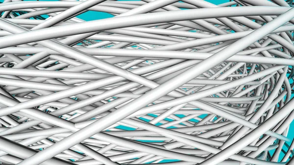 Vit tredimensionella ringar abstrakt bakgrund. 3d gör sjuka — Stockfoto