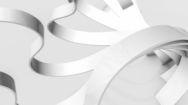 Üç boyutlu gri çizgilerin soyut arka planı. 3d render