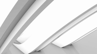 Üç boyutlu gri çizgilerin soyut arka planı. 3d render