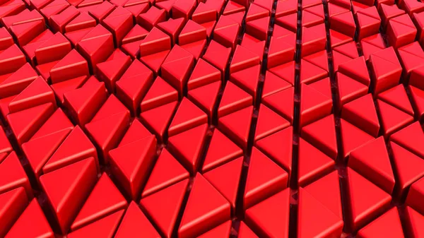 Abstract red three-dimensional background. 3d render — Stock Photo, Image