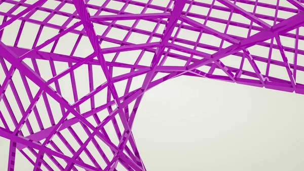 Фиолетовый Трехмерный Сетчатый Фон Трехмерная Иллюстрация — стоковое фото