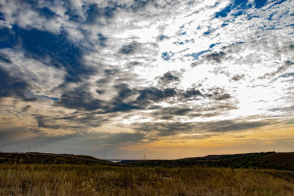 Himmel Mit Wolken Sommerlandschaft — Stockfoto