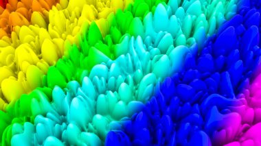 çok renkli üç boyutlu soyut bir arkaplan. 3d resimleme