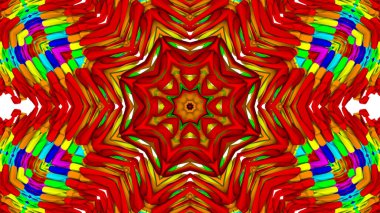 Soyut arkaplan. çok renkli kaleydoskop desenleri. 3d resimleme