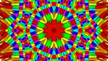 Soyut arkaplan. çok renkli kaleydoskop desenleri. 3d resimleme
