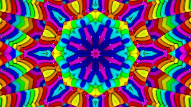 Soyut arkaplan. çok renkli kaleydoskop desenleri. 3d resimleme