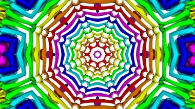 Soyut arkaplan. çok renkli kaleydoskop desenleri. 3d resimleme