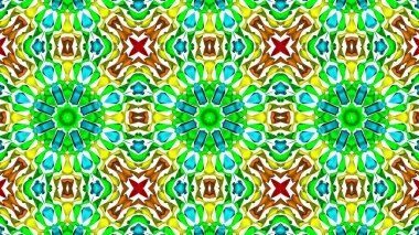 Soyut arkaplan. çok renkli kaleydoskop desenleri. 3d resimleme