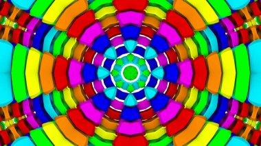 Soyut arkaplan. çok renkli kaleydoskop desenleri. 3d resimleme