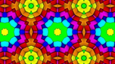 Soyut arkaplan. çok renkli kaleydoskop desenleri. 3d resimleme