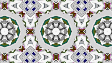 Soyut arkaplan. çok renkli kaleydoskop desenleri. 3d resimleme