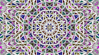 Soyut arkaplan. çok renkli kaleydoskop desenleri. 3d resimleme