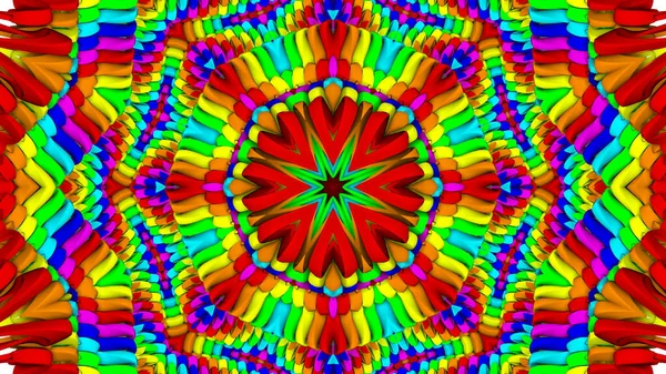 Soyut arkaplan. çok renkli kaleydoskop desenleri. 3d resimleme