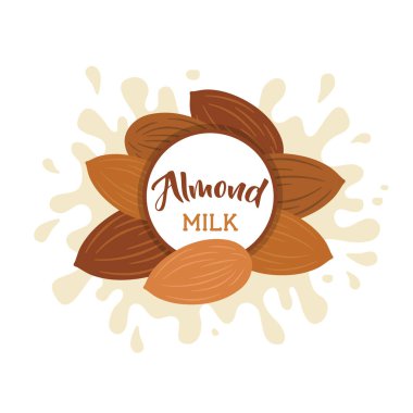 Badem sütü etkisi ile badem koymak sıçramasına.