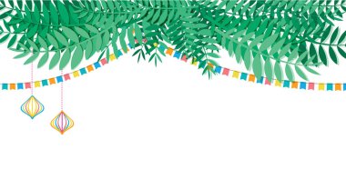 A Vector illustration of a Traditional Sukkah for the Jewish Holiday Sukkot . Hebrew greeting for happy sukkot. vector illustration clipart