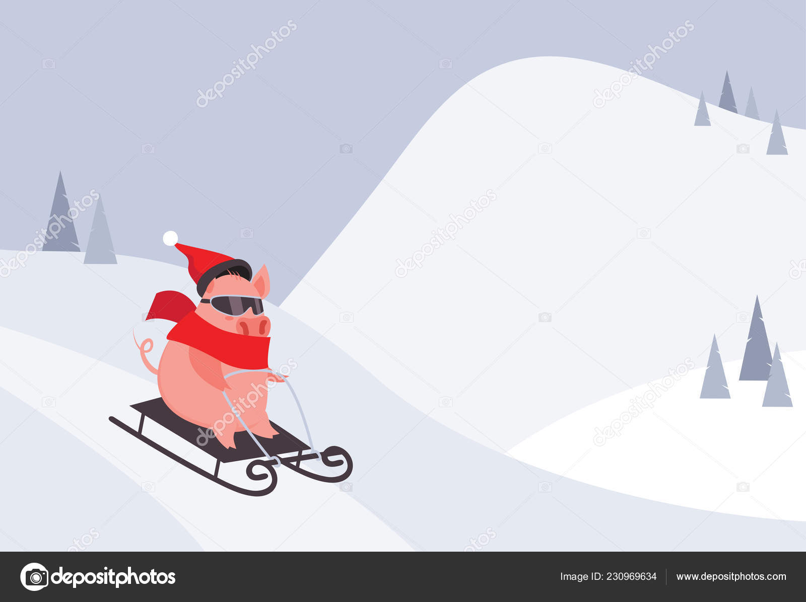 images Sliding Down A Hill Cartoon https depositphotos com 230969634 stock illustration funny and cute cartoon pig html