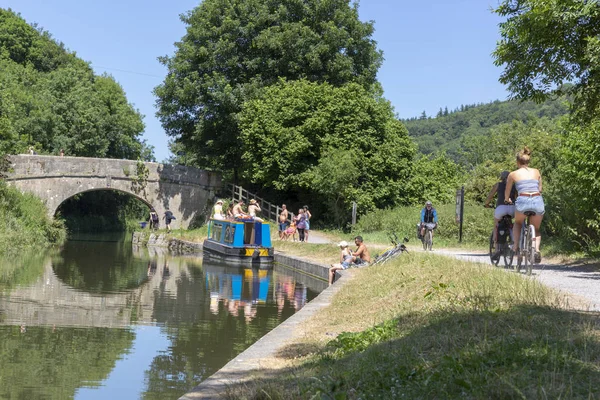Bath June 2018 Summers Day Kennet Avon Canal Claverton Somerset — Stock Photo, Image