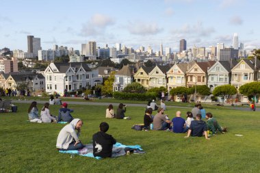 Alamo Square Park, San Francisco clipart