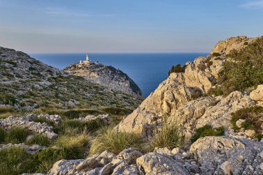 Cap Formentor, Mallorca, Baleares, İspanya için ülke yol görünümünü