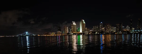 Fantastisch Uitzicht San Diego Skyline Nacht — Stockfoto