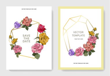 Gül çiçek beyaz kartlarla. Düğün kartları çiçek dekoratif oyulmuş mürekkep sanat ile. Teşekkür ederim, rsvp davet zarif kartları illüstrasyon grafik afiş ayarla. 