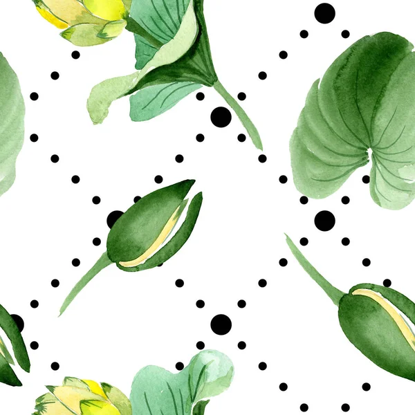 Mooie Gele Lotusbloemen Geïsoleerd Wit Aquarel Achtergrond Illustratie Aquarel Tekenen — Stockfoto
