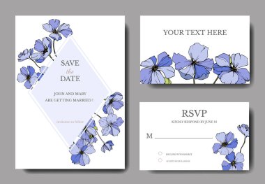 Vektör keten. Oyulmuş mürekkep sanat. Arka plan kartları dekoratif çiçeklerle düğün. RSVP, davetiye kartları grafik afiş ayarla