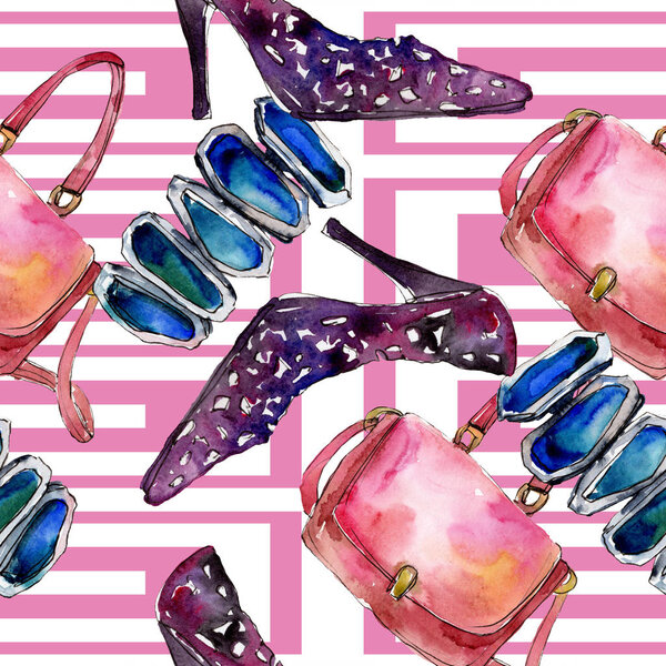 Одежда аксессуары набор модный модный наряд. Набор акварельных фонов. Акварель для рисования акварелью. Бесшовный рисунок фона. Текстура ткани для печати обоев
.
