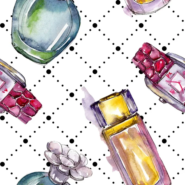 Parfum Ceas Pantofi Sac Schiță Modă Ilustrație Glamour Într Stil — Fotografie, imagine de stoc