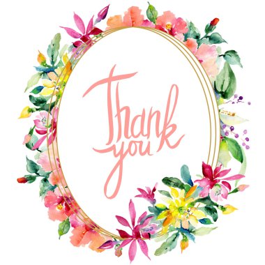 Kırmızı, sarı ve turuncu botanik çiçek buketleri. Vahşi bahar yaprak izole. Suluboya arka plan illüstrasyon küme. Suluboya çizim moda aquarelle. Çerçeve kenarlığı süsleme Meydanı.