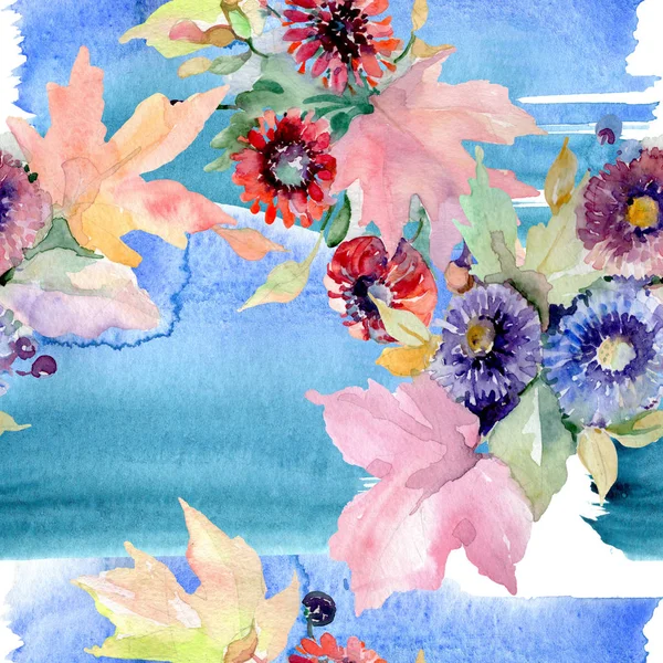 Bouquet Floreale Fiori Botanici Fiore Selvatico Primaverile Isolato Set Illustrazione — Foto Stock