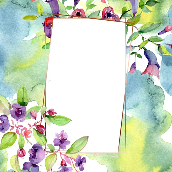 Λουλούδια Πράσινα Φύλλα Απομονωμένα Λευκό Απεικονίσειςεικονοστοιχεία Φόντου Πλαίσιο Χώρο Αντιγραφής — Φωτογραφία Αρχείου