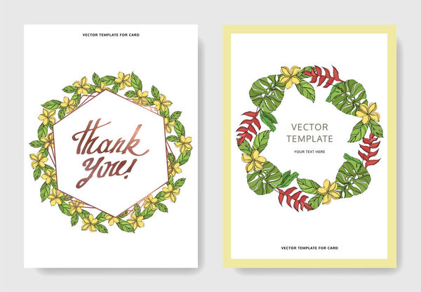 Пальмовое дерево оставляет джунгли ботаническими. Черно-греческий рисунок чернил. Декоративная граница свадебной карточки
.