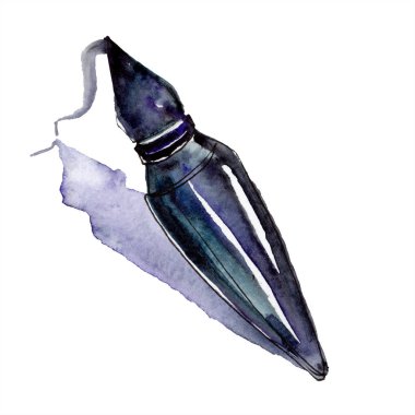 Parfüm kroki moda glamour illüstrasyon. Giysi aksesuarları trendy kıyafet ayarlayın. Suluboya arka plan seti. Suluboya çizim moda aquarelle. İzole parfüm illüstrasyon elemanı.