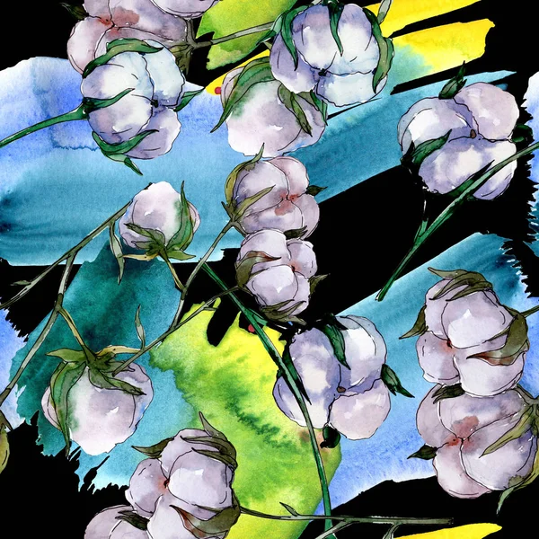 Květinový Květináč Divoké Květinové Listy Akvarel Obrázku Akvarel Kreslicím Módu — Stock fotografie