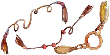 Kemerler kroki moda glamour illüstrasyon. Giysi aksesuarları trendy kıyafet ayarlayın. Suluboya arka plan illüstrasyon seti. Suluboya çizim moda aquarelle. İzole kemerler elemanı.