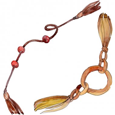 Kemerler kroki moda glamour illüstrasyon. Giysi aksesuarları trendy kıyafet ayarlayın. Suluboya arka plan illüstrasyon seti. Suluboya çizim moda aquarelle. İzole kemerler elemanı.