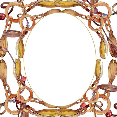 Kemerler kroki moda glamour illüstrasyon. Giysi aksesuarları trendy kıyafet ayarlayın. Suluboya arka plan illüstrasyon seti. Suluboya çizim moda aquarelle. İzole kemerler elemanı.