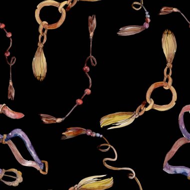 Kemerler kroki moda glamour illüstrasyon. Giysi aksesuarları trendy kıyafet ayarlayın. Suluboya arka plan illüstrasyon seti. Suluboya çizim moda aquarelle. İzole kemerler elemanı.