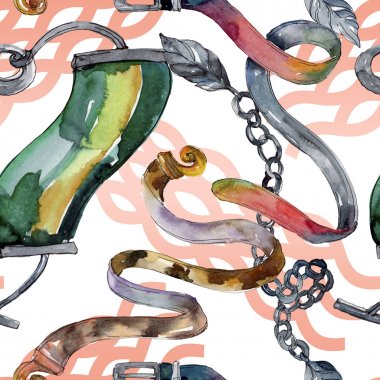 Giysi ve trendy moda aksesuarları illüstrasyon beyaz izole ayarlayın