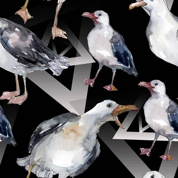 Gaivota Pássaro Céu Uma Vida Selvagem Liberdade Selvagem Pássaro Com — Fotografia de Stock