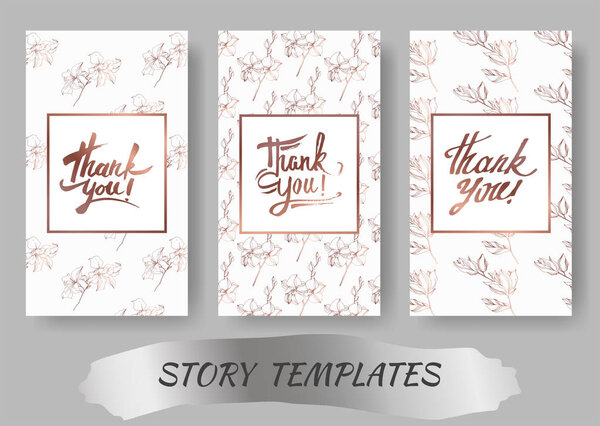 Vector Orchid floral botanical flowers. Black and white engraved ink art. Wedding background card decorative border.