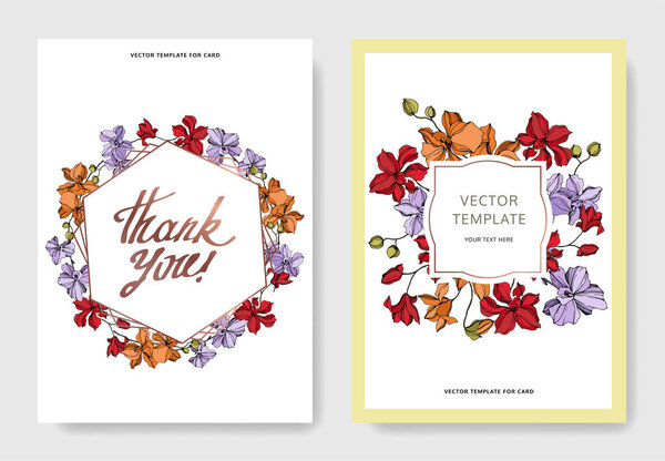 Орхидея цветочные ботанические цветы. Черно-белый рисунок чернил. Свадебная карточка цветочные декоративные границы
.