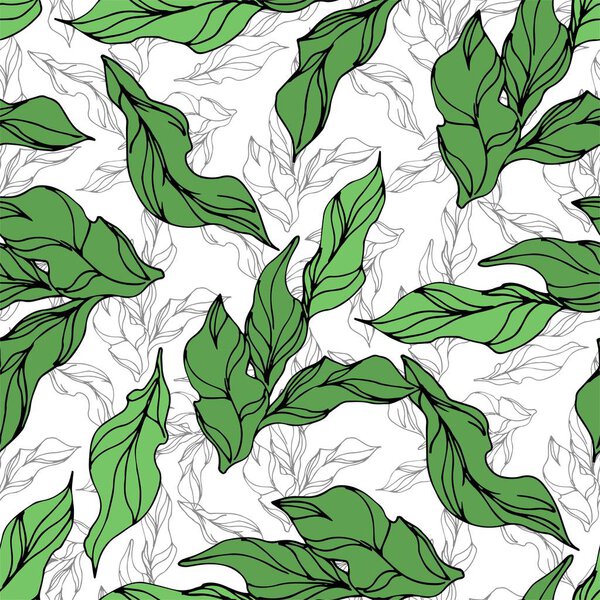 Peony floral botanical flowers. Black and white engraved ink art. Seamless background pattern.